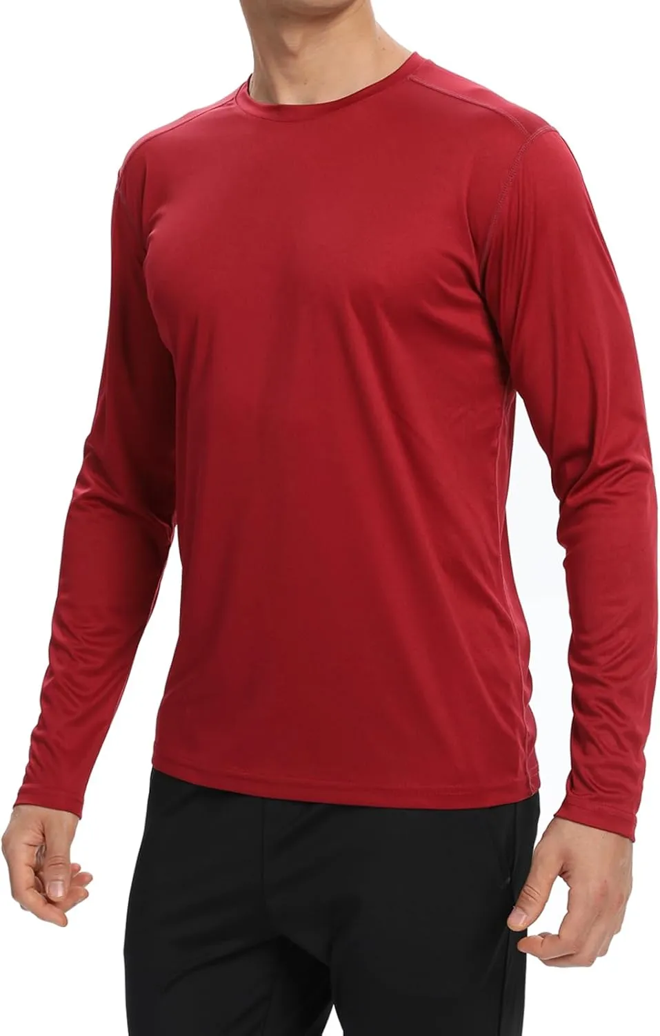 1/3 /6 Pack Men’s Long Sleeve T Shirts,Running Sun Protection UPF 50  Shirts Quick-Dry Lightweight Workout T-Shirts