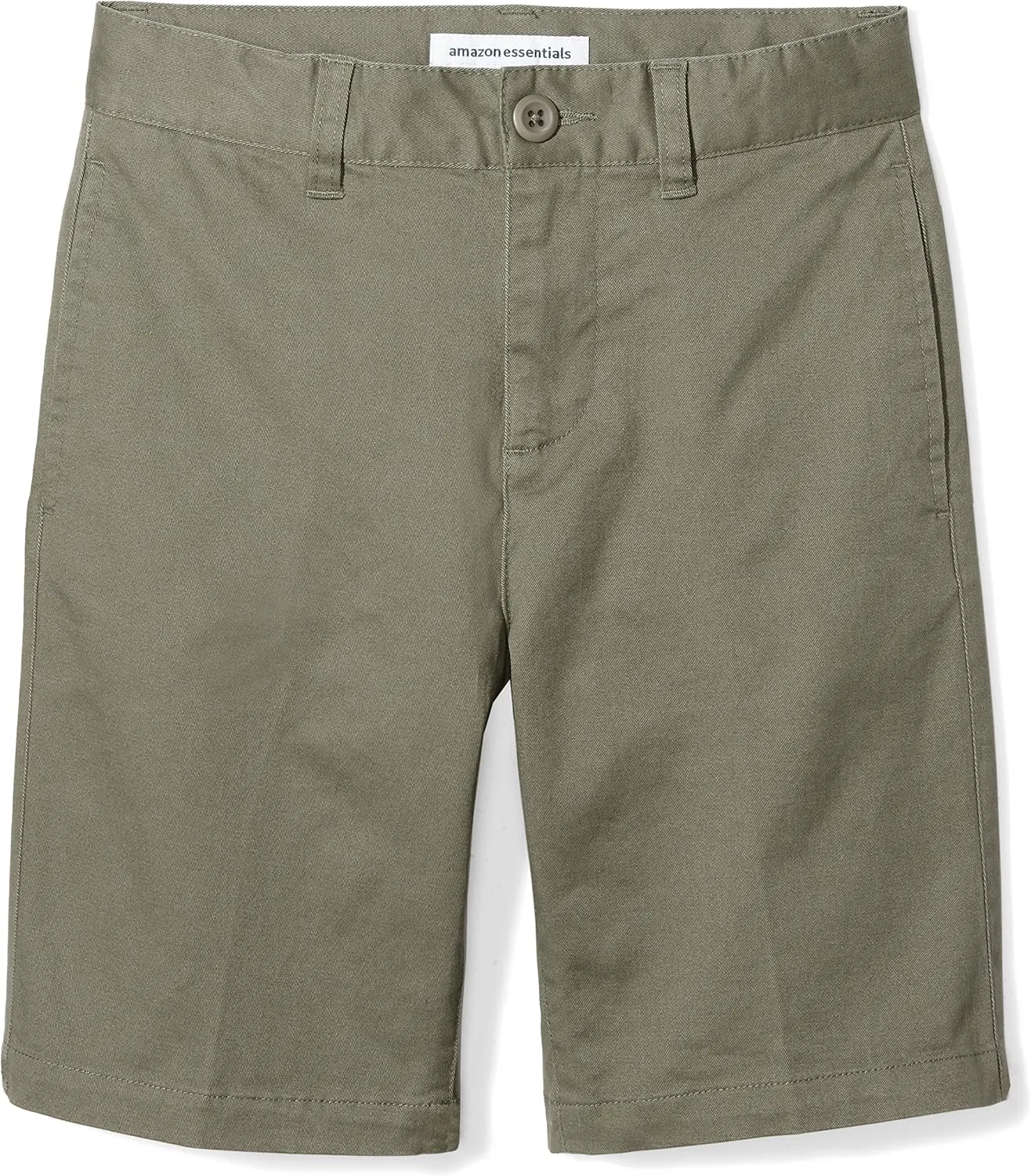 Amazon Essentials Boys and Toddlers' Uniform Woven Chino Flat-Front Shorts with Adjustable Waist, Multipacks