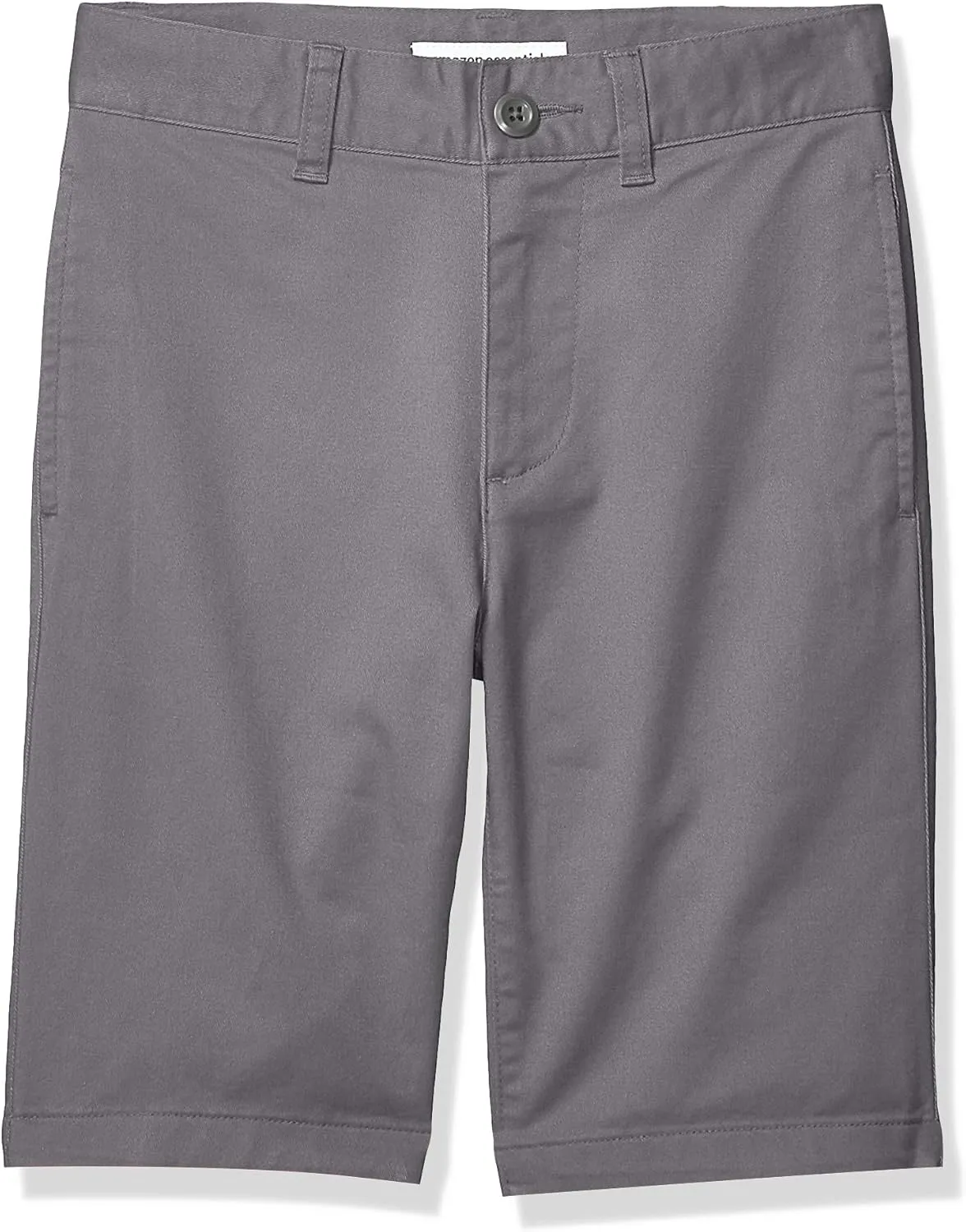 Amazon Essentials Boys and Toddlers' Uniform Woven Chino Flat-Front Shorts with Adjustable Waist, Multipacks