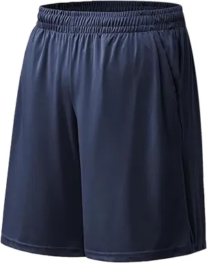 Athletic Shorts for Mens Outdoor Running Training Summer Pants Quick Dry Breathable Elastic Waist Shorts with Pockets
