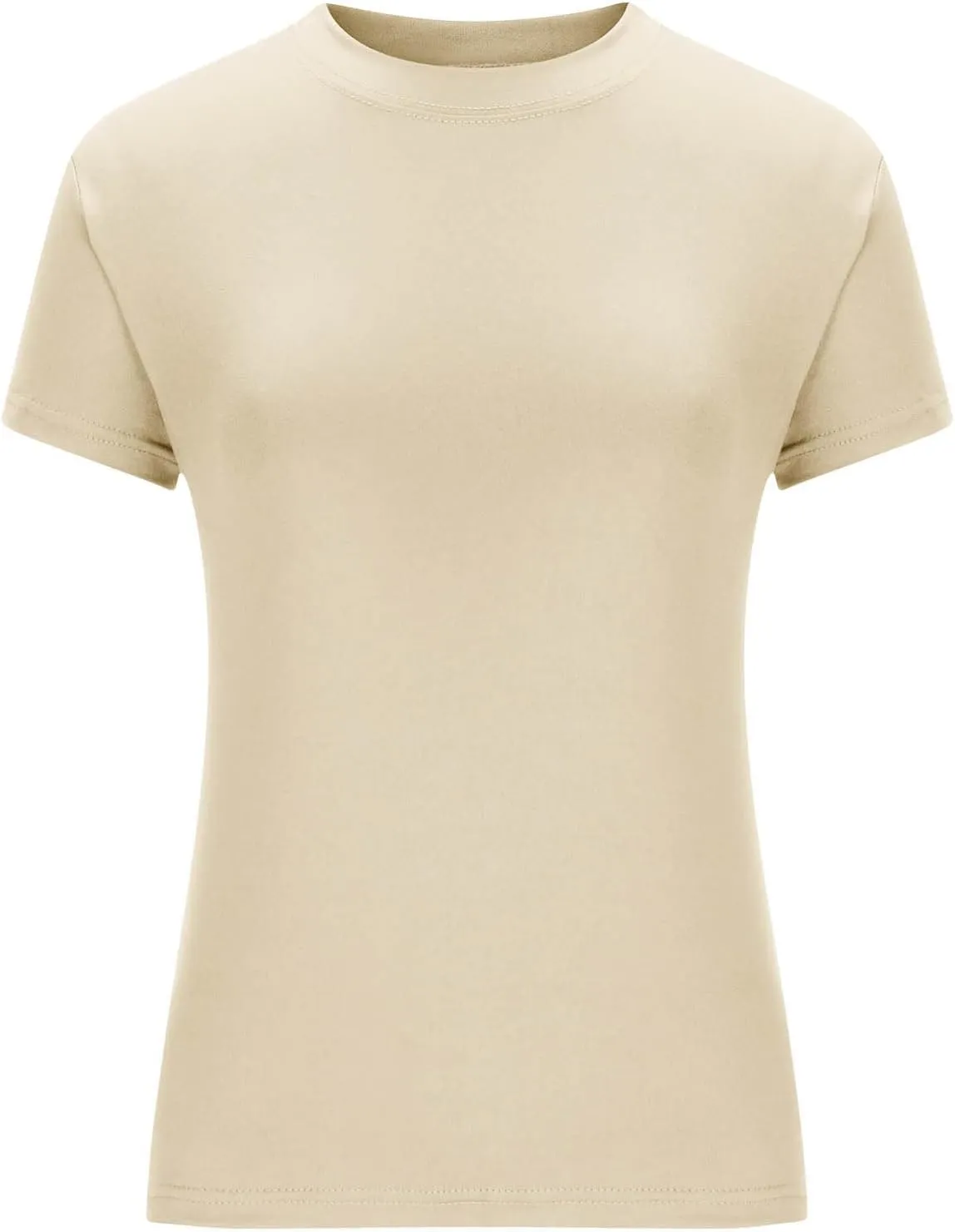 Basic Slim Fit Short Sleeve Tops Womens Summer 2025 Crew Neck Tops Fashion Basic Tee Shirts Casual Going Out Top