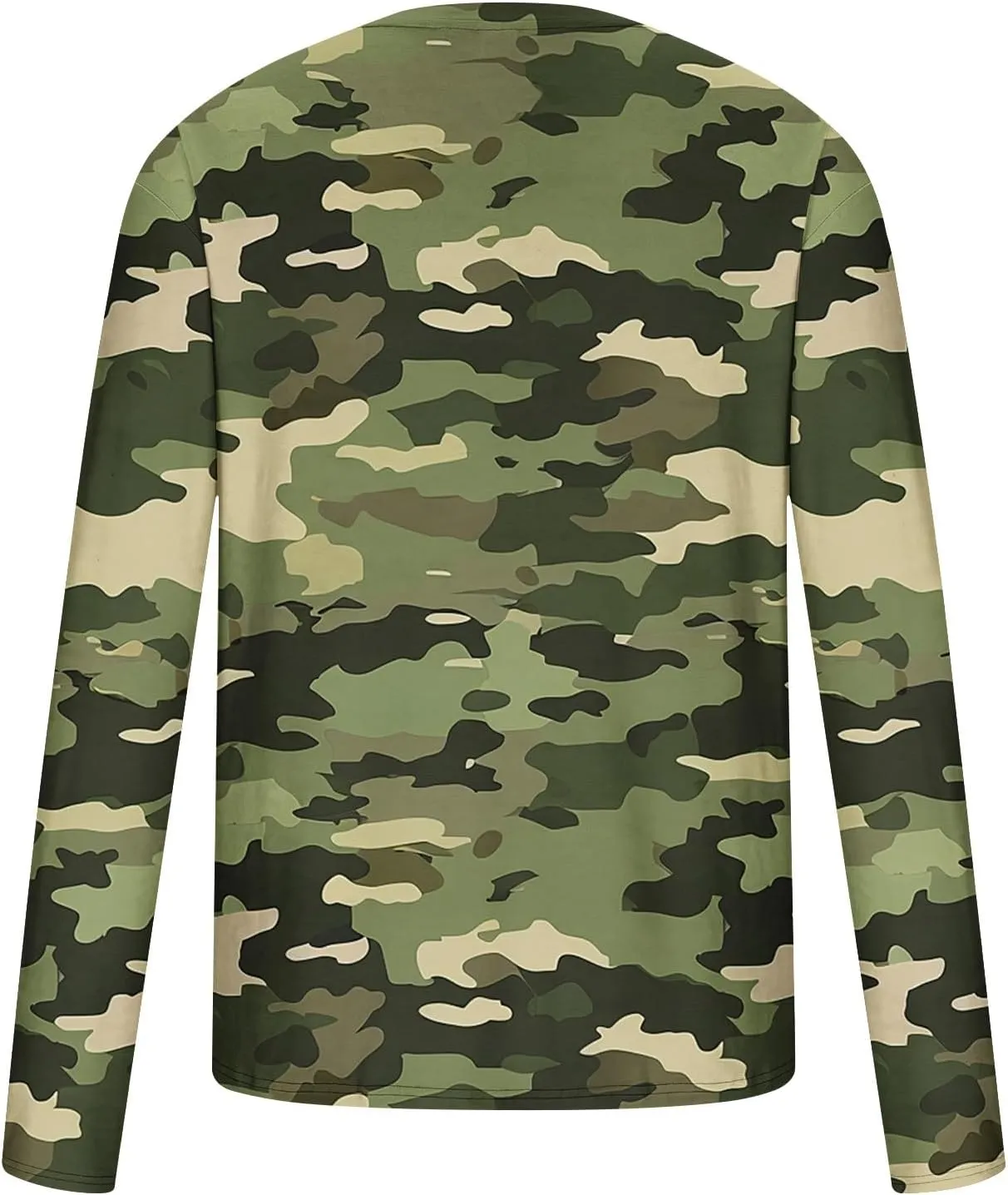 Big and Tall Shirts for Men Long Sleeve Camouflage Print Graphic Pullover Tops Camo Gym Workout Crewneck Sweatshirts
