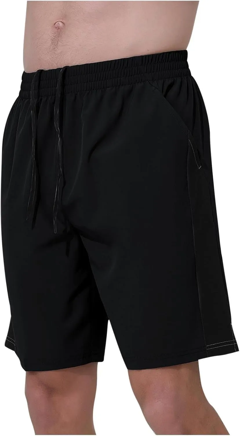 Binmer Men's Athletic Running Shorts Quick Dry Gym Workout Short Pants Casual Drawstring Elastic Waist Shorts for Running