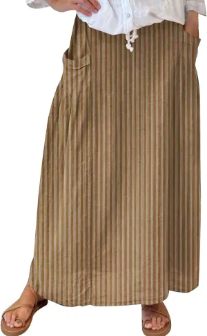 Boho Floral Maxi Skirts Women Elastic High Waist Tiered Pleated Flowy Long Summer Casual Beach Skirt