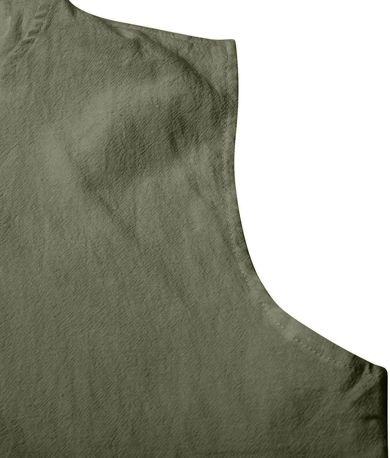 Cotton Linen Sleeveless Hoodies for Men Summer Casual Lightweight Button Down Drawstring Workout Hooded Tank Tops