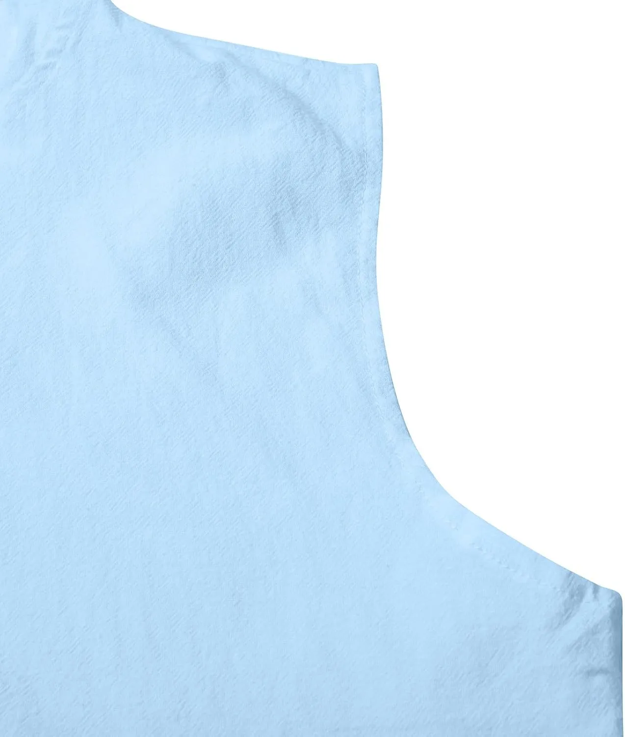 Cotton Linen Sleeveless Hoodies for Men Summer Casual Lightweight Button Down Drawstring Workout Hooded Tank Tops
