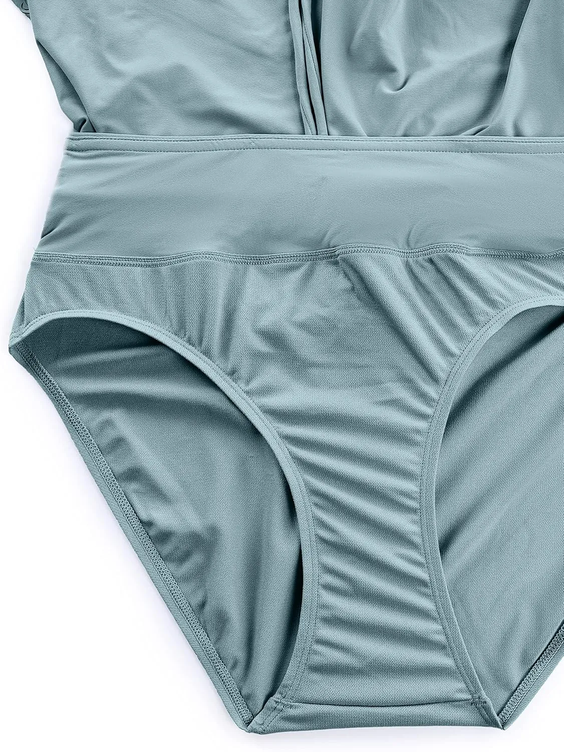 CRZ YOGA Womens Swim Shorts 4'' - High Waisted Board Shorts Zipper Pocket Bathing Swimwear Shorts Side Split with Mesh Liner