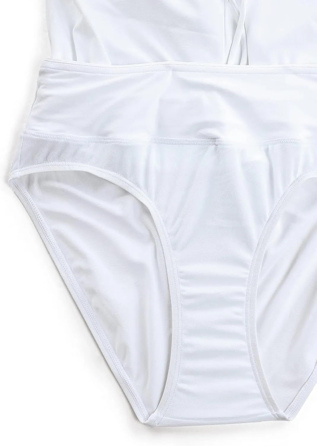 CRZ YOGA Womens Swim Shorts 4'' - High Waisted Board Shorts Zipper Pocket Bathing Swimwear Shorts Side Split with Mesh Liner
