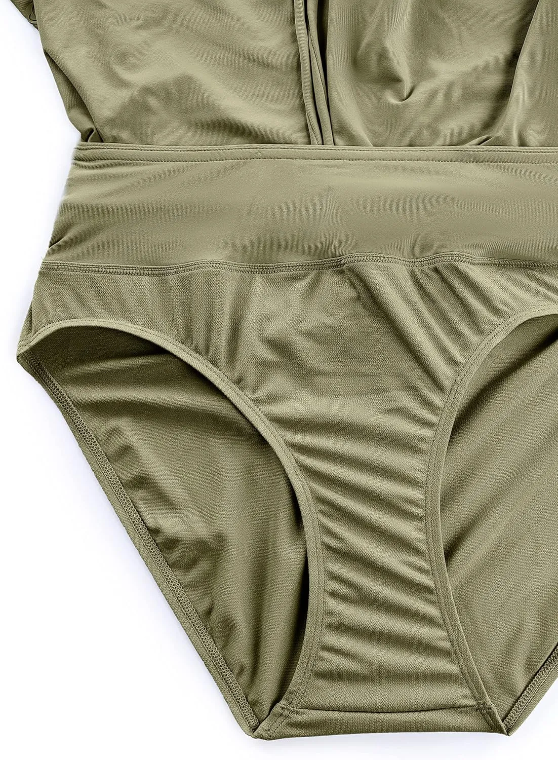 CRZ YOGA Womens Swim Shorts 4'' - High Waisted Board Shorts Zipper Pocket Bathing Swimwear Shorts Side Split with Mesh Liner