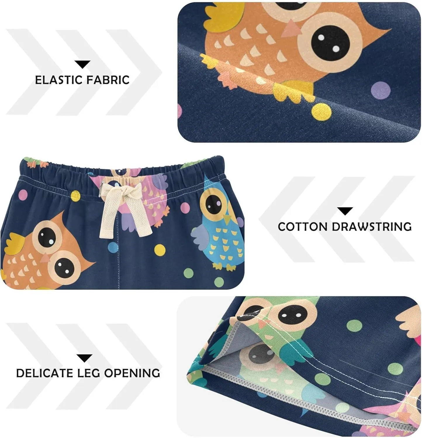 DOMIKING Baby Boy Shorts Toddler Cotton Shorts Elastic Waist Kid's Athletic Shorts 2T-5T