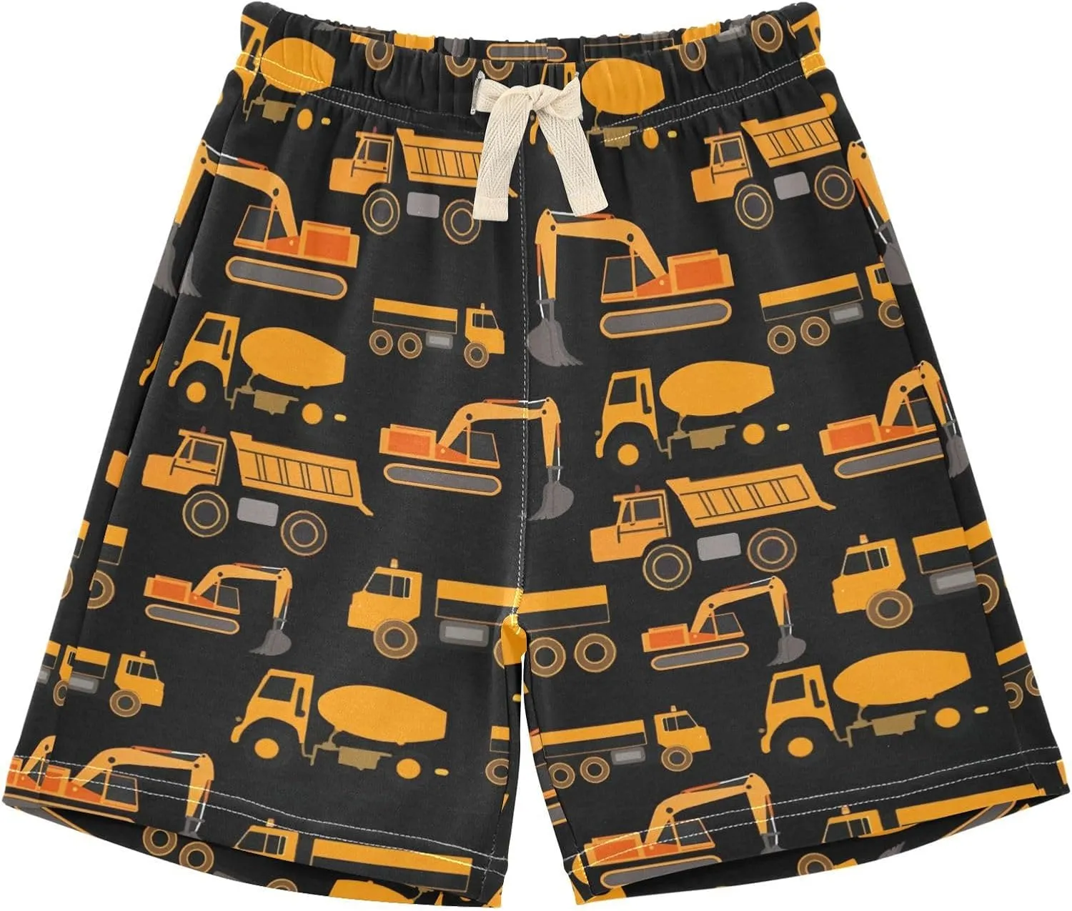 DOMIKING Baby Boy Shorts Toddler Cotton Shorts Elastic Waist Kid's Athletic Shorts 2T-5T