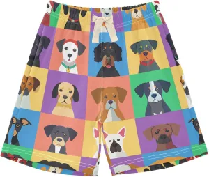 DOMIKING Baby Boy Shorts Toddler Cotton Shorts Elastic Waist Kid's Athletic Shorts 2T-5T