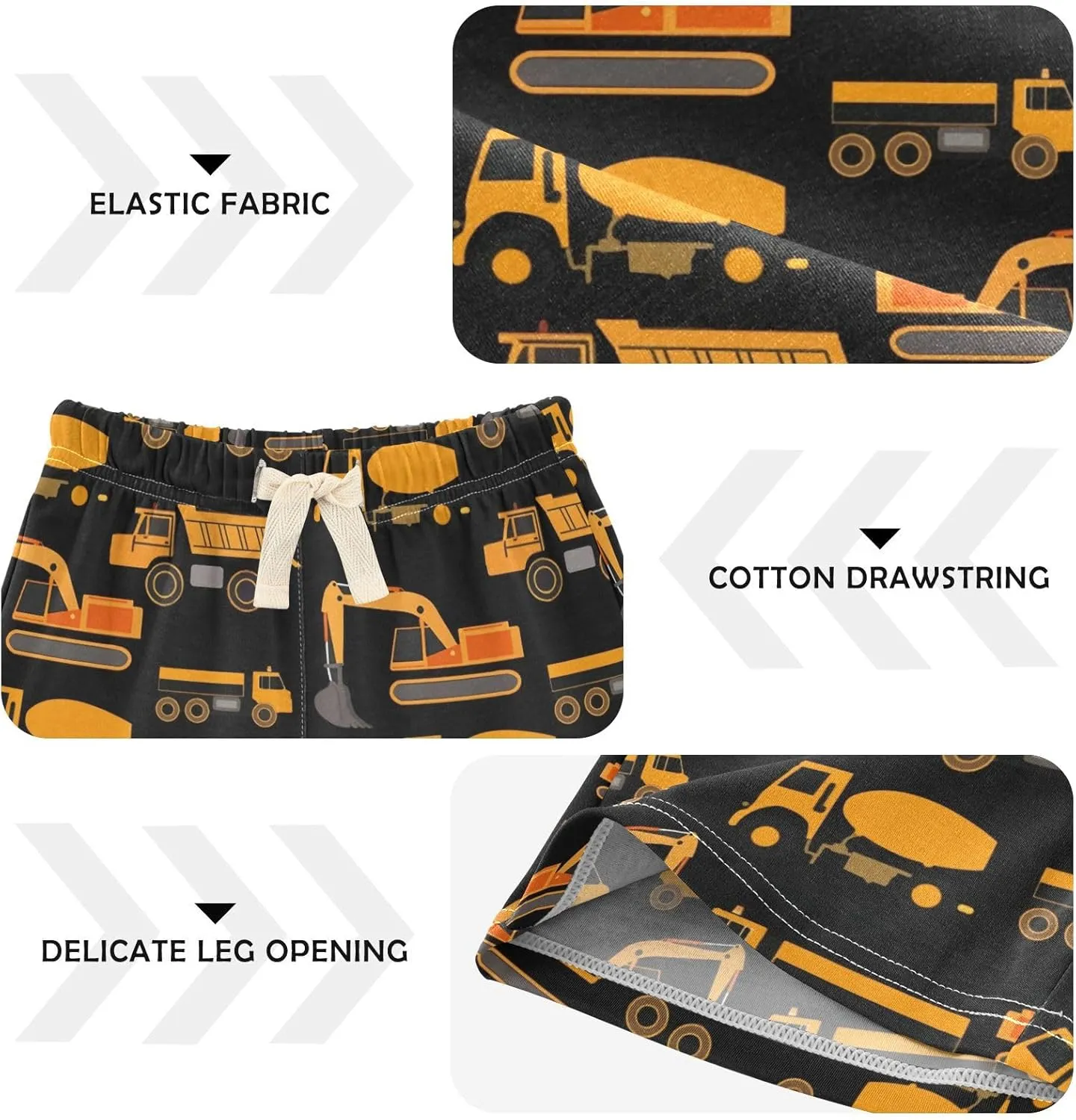 DOMIKING Baby Boy Shorts Toddler Cotton Shorts Elastic Waist Kid's Athletic Shorts 2T-5T