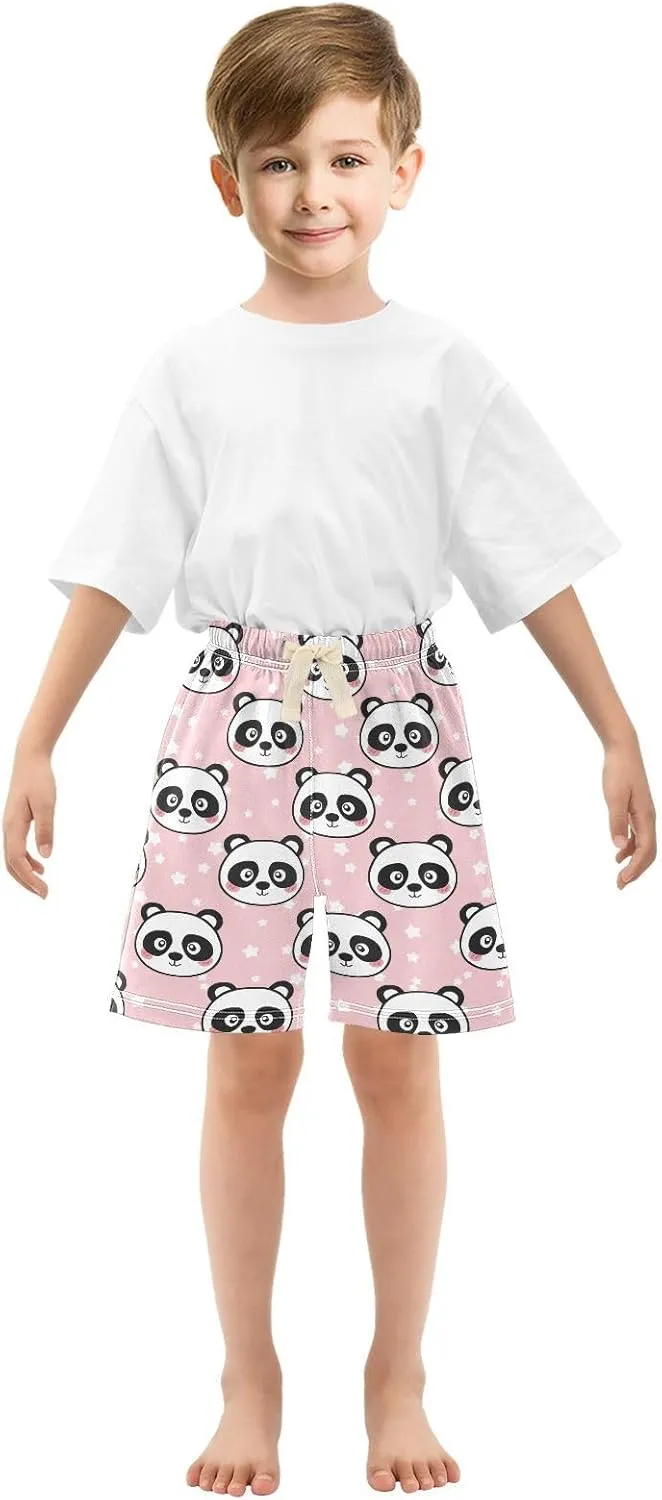 DOMIKING Baby Boy Shorts Toddler Cotton Shorts Elastic Waist Kid's Athletic Shorts 2T-5T