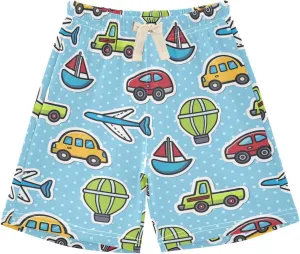 DOMIKING Baby Boy Shorts Toddler Cotton Shorts Elastic Waist Kid's Athletic Shorts 2T-5T