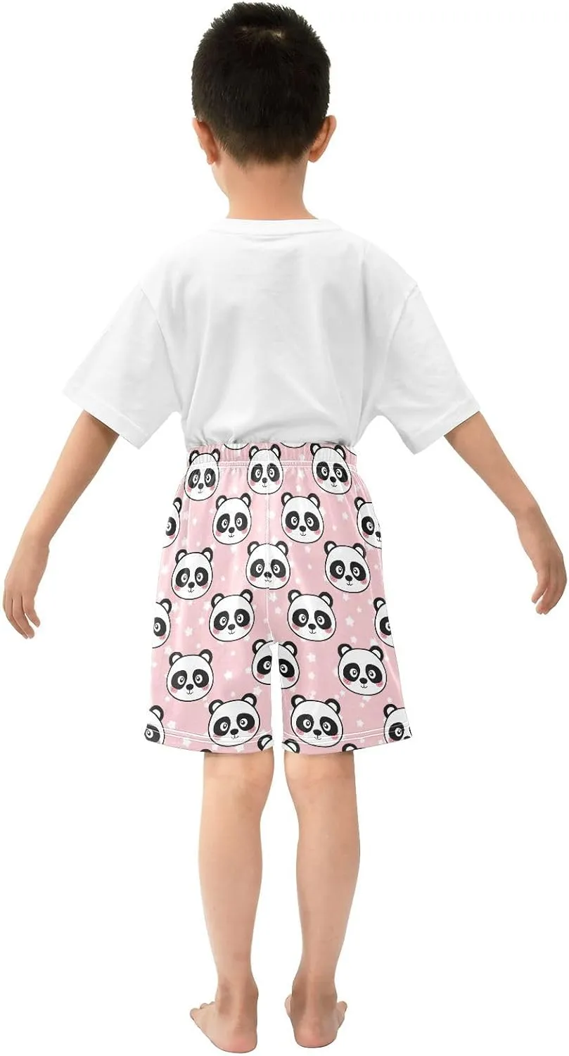 DOMIKING Baby Boy Shorts Toddler Cotton Shorts Elastic Waist Kid's Athletic Shorts 2T-5T