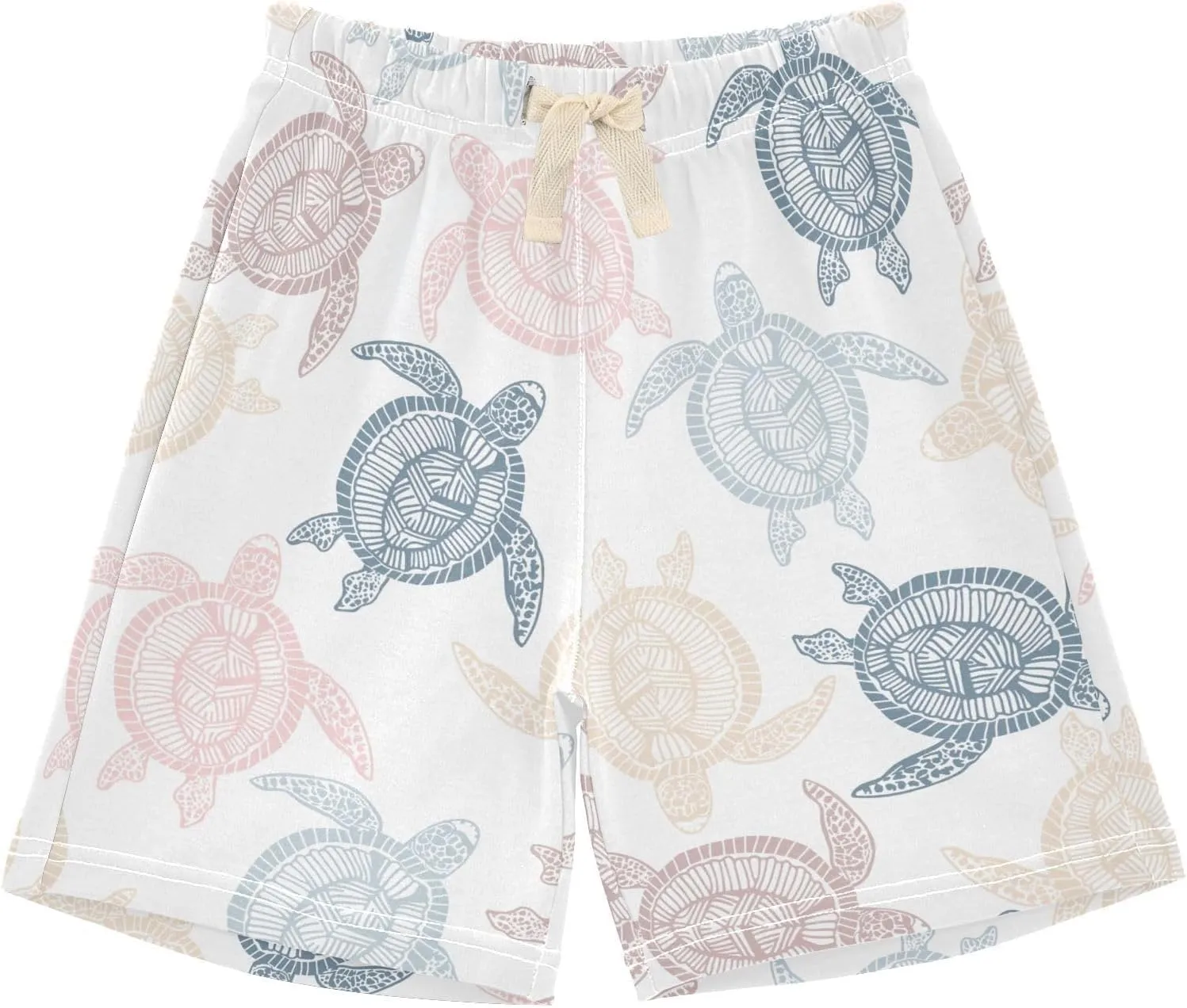 DOMIKING Baby Boy Shorts Toddler Cotton Shorts Elastic Waist Kid's Athletic Shorts 2T-5T