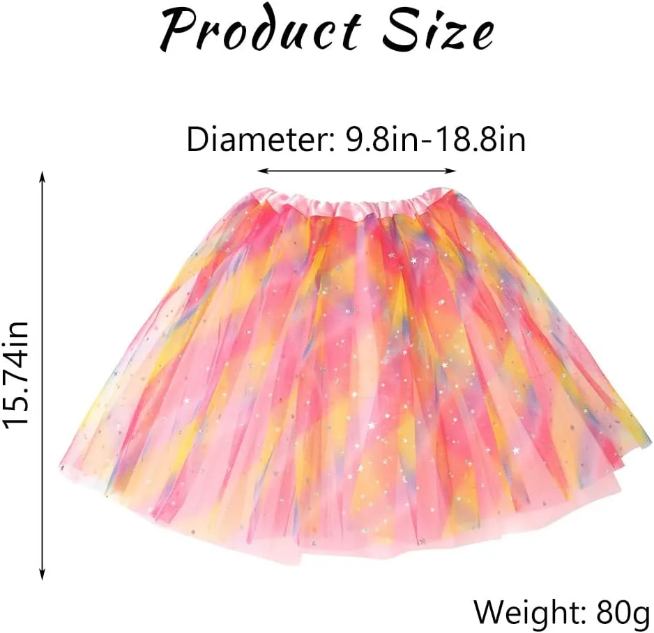 DRESBE Light Up Tutu Skirt Glow Party Tutus Neon LED Tulle Tutu for Women