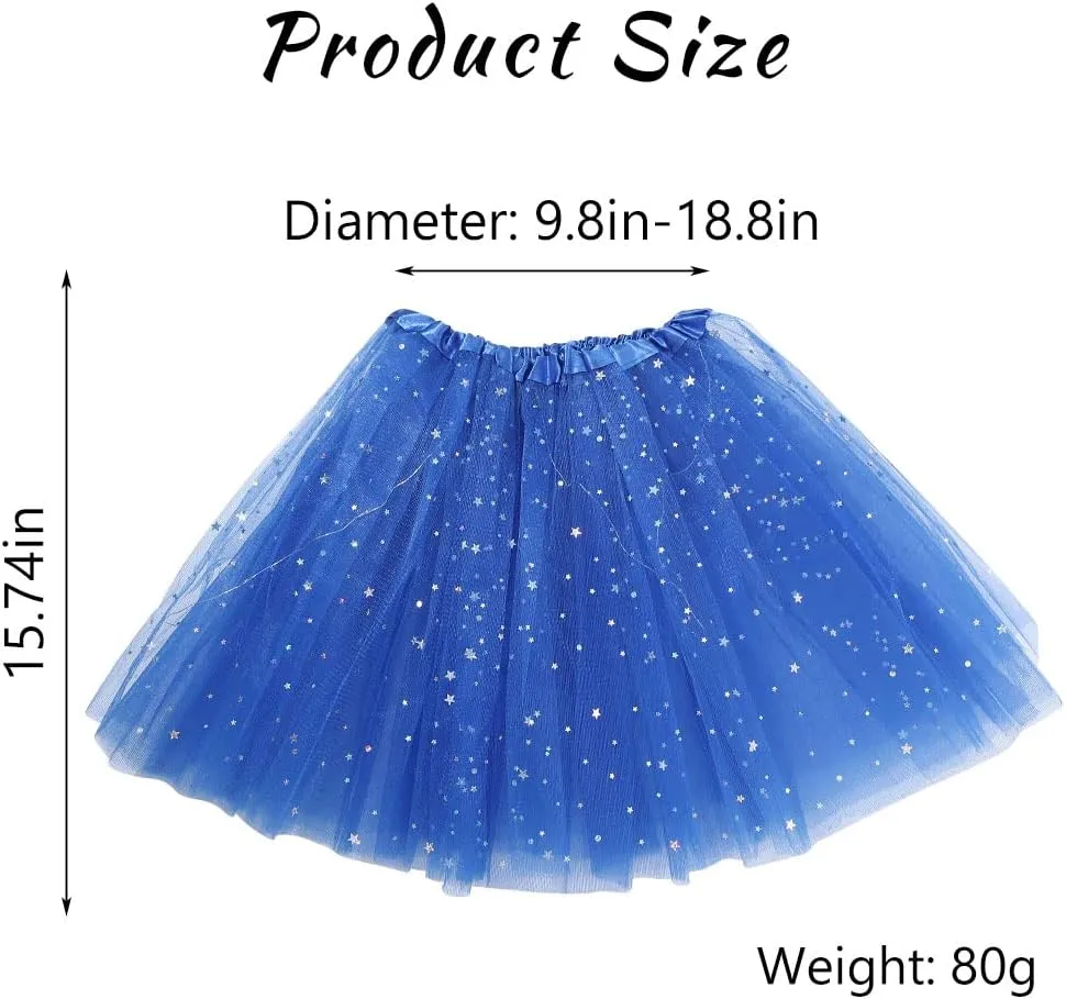 DRESBE Light Up Tutu Skirt Glow Party Tutus Neon LED Tulle Tutu for Women