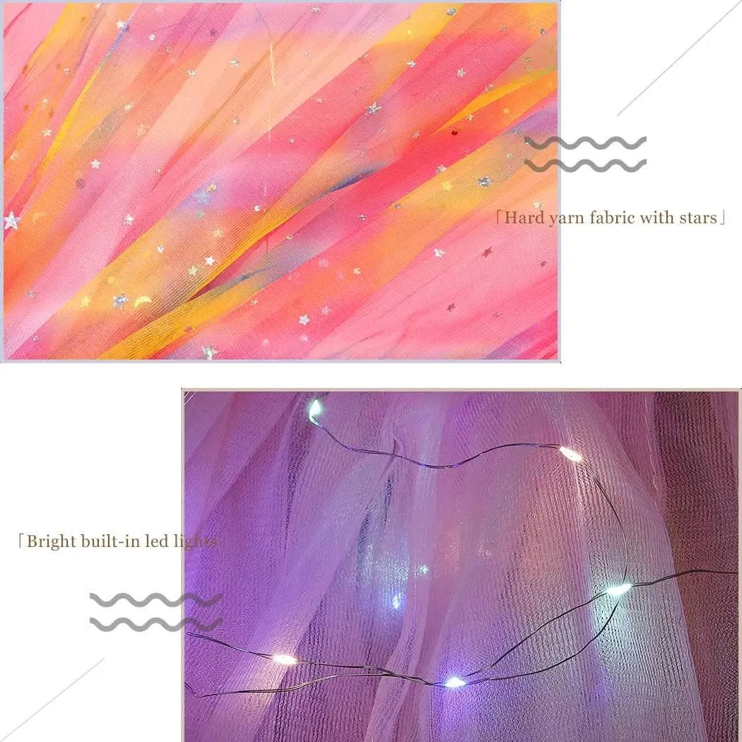 DRESBE Light Up Tutu Skirt Glow Party Tutus Neon LED Tulle Tutu for Women