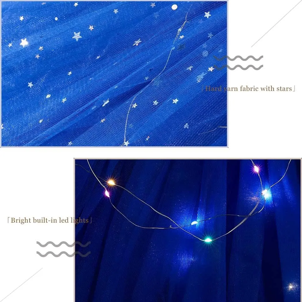DRESBE Light Up Tutu Skirt Glow Party Tutus Neon LED Tulle Tutu for Women