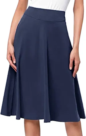 Elastic High Waist Floral Print Boho Maxi Skirt Women Tiered Pleated Flowy Long Summer Beach Skirt