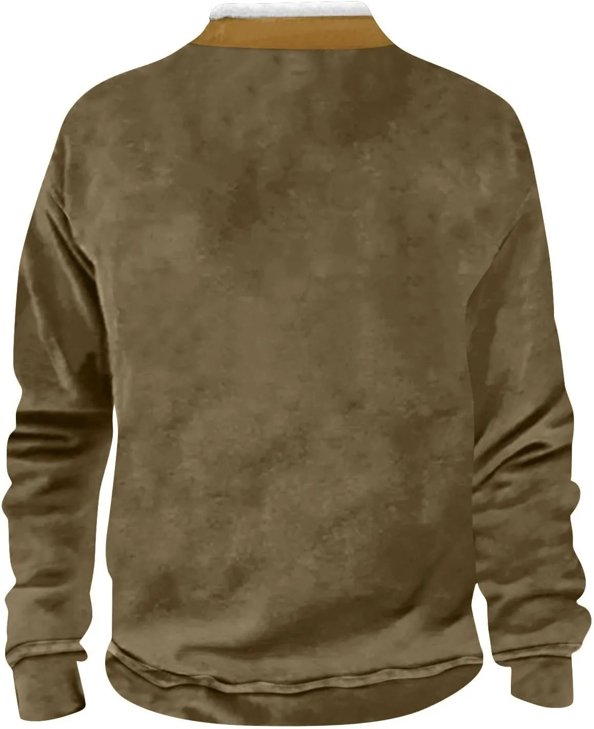 FlekmanArt Mens Quarter Zip Pullover Stand Collar Long Sleeve Outfits V Neck Graphic Print T Shirts Fashionable Pullovers