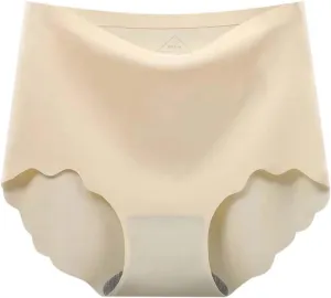 FZVYD Women's Ice Silk Bikini Panties Underwear Mid-Waist Stretch Breathable Seamless Comfy Boyshorts Briefs Underpants