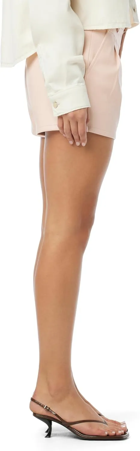 HUDSON Women's Mid Rise Pleated Short