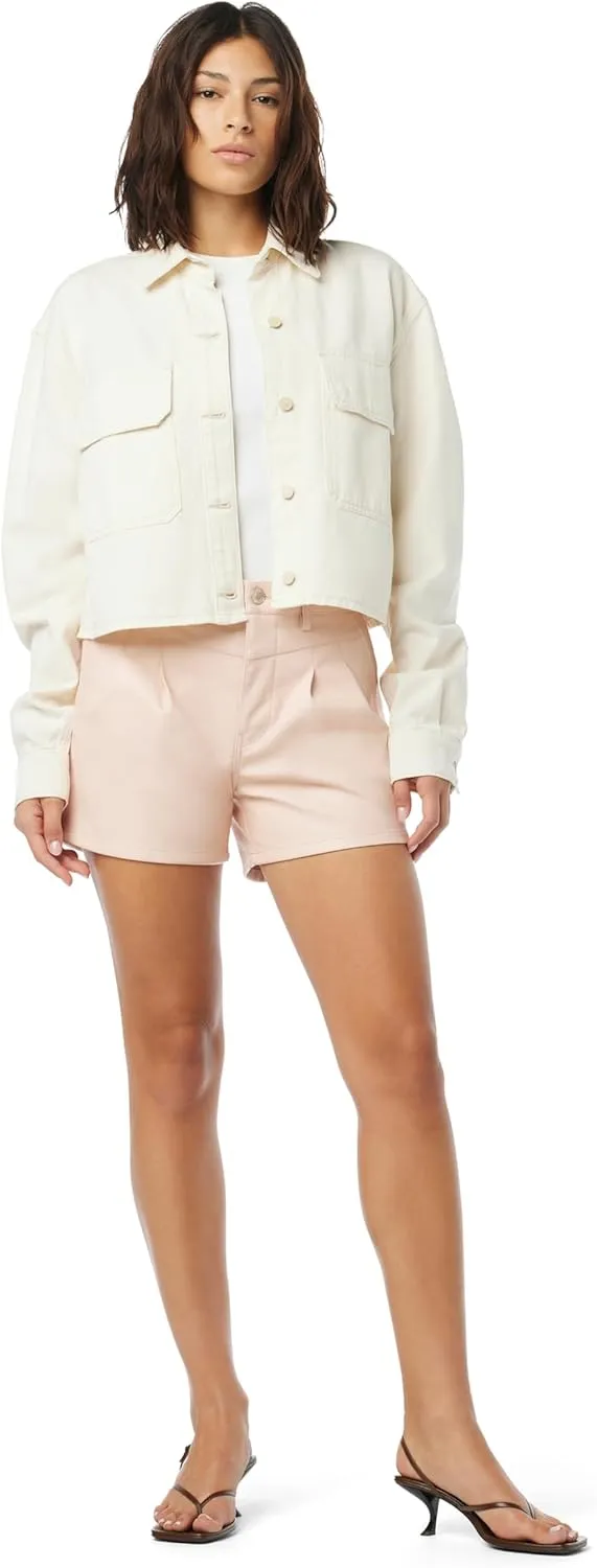 HUDSON Women's Mid Rise Pleated Short