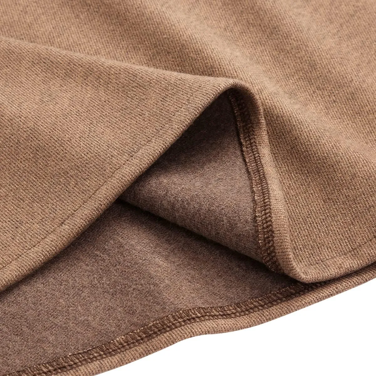 IDEALSANXUN Wool Skirts for Womens High Waist Aline Pleated Midi Skirts