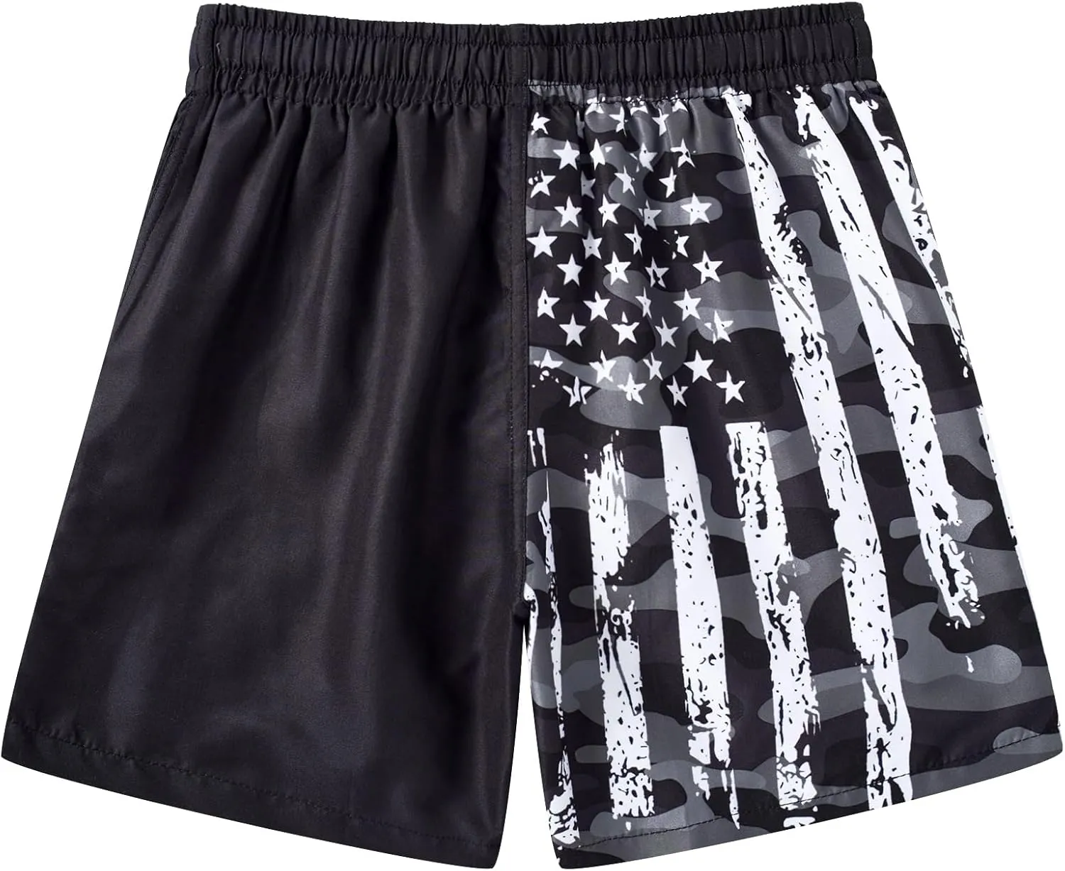 Idgreatim 5-16T Boys Swim Trunks with Compression Liner Summer Beach Quick Dry Swimsuit Bathing Suit
