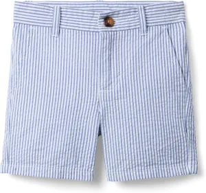 Janie and Jack Boys' Seersucker Flat Front Shorts (Toddler/Little Big Kid)