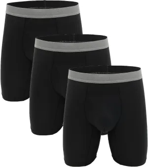 JEKE-DG Men's Underwear Boxer Briefs Boxer Pants And Ice Silk Pants Moisture-Wicking Stretch-Cotton Underwear