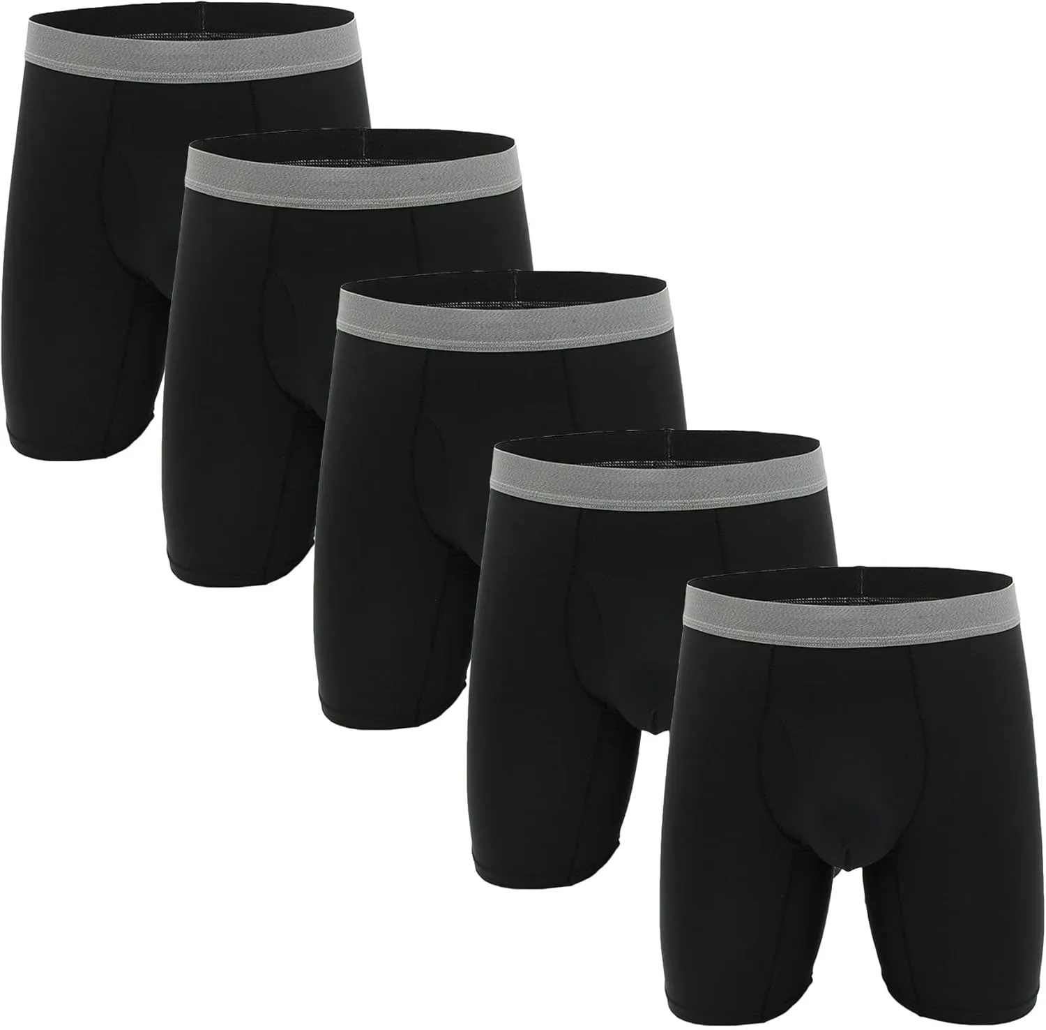 JEKE-DG Men's Underwear Boxer Briefs Boxer Pants And Ice Silk Pants Moisture-Wicking Stretch-Cotton Underwear