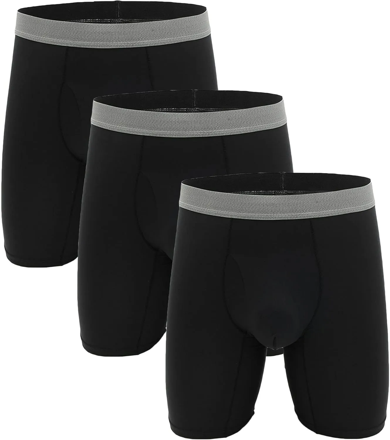 JEKE-DG Men's Underwear Boxer Briefs Boxer Pants And Ice Silk Pants Moisture-Wicking Stretch-Cotton Underwear
