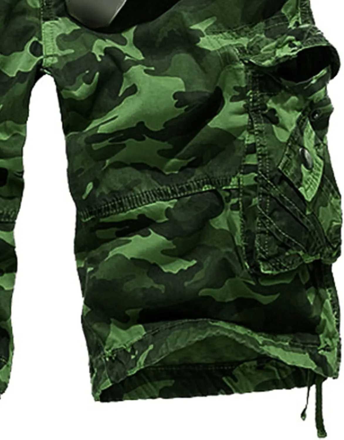 JEsilunmaMY Men's Multi Pocket Camo Cargo Shorts Relaxed Fit Outdoor Camouflage Shorts Casual Loose Cotton Military Shorts