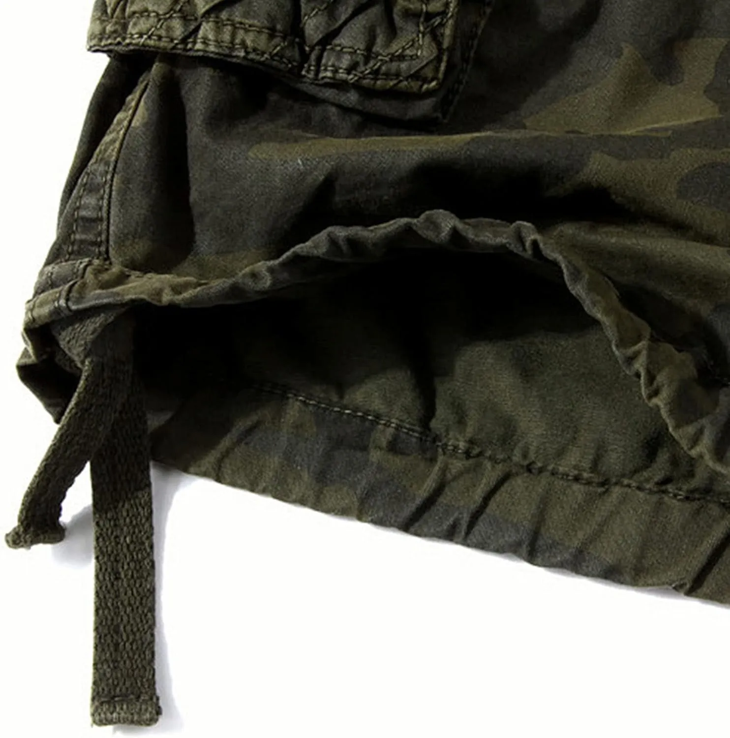 JEsilunmaMY Men's Multi Pocket Camo Cargo Shorts Relaxed Fit Outdoor Camouflage Shorts Casual Loose Cotton Military Shorts