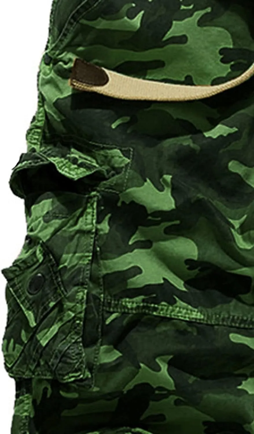 JEsilunmaMY Men's Multi Pocket Camo Cargo Shorts Relaxed Fit Outdoor Camouflage Shorts Casual Loose Cotton Military Shorts