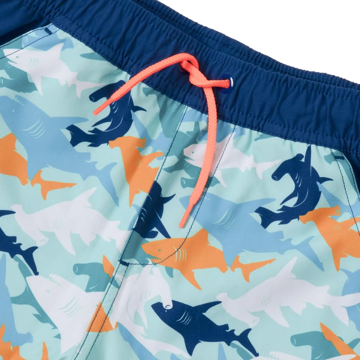 Lands' End Boys Slim Stretch Hydroliner Swim Trunks
