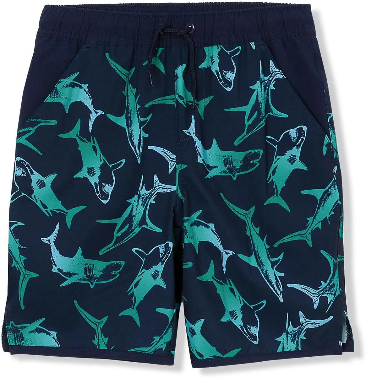 Lands' End Boys Slim Stretch Hydroliner Swim Trunks