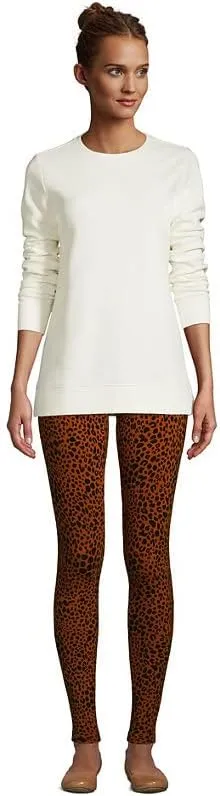 Lands' End Women's Starfish Mid Rise Knit Leggings