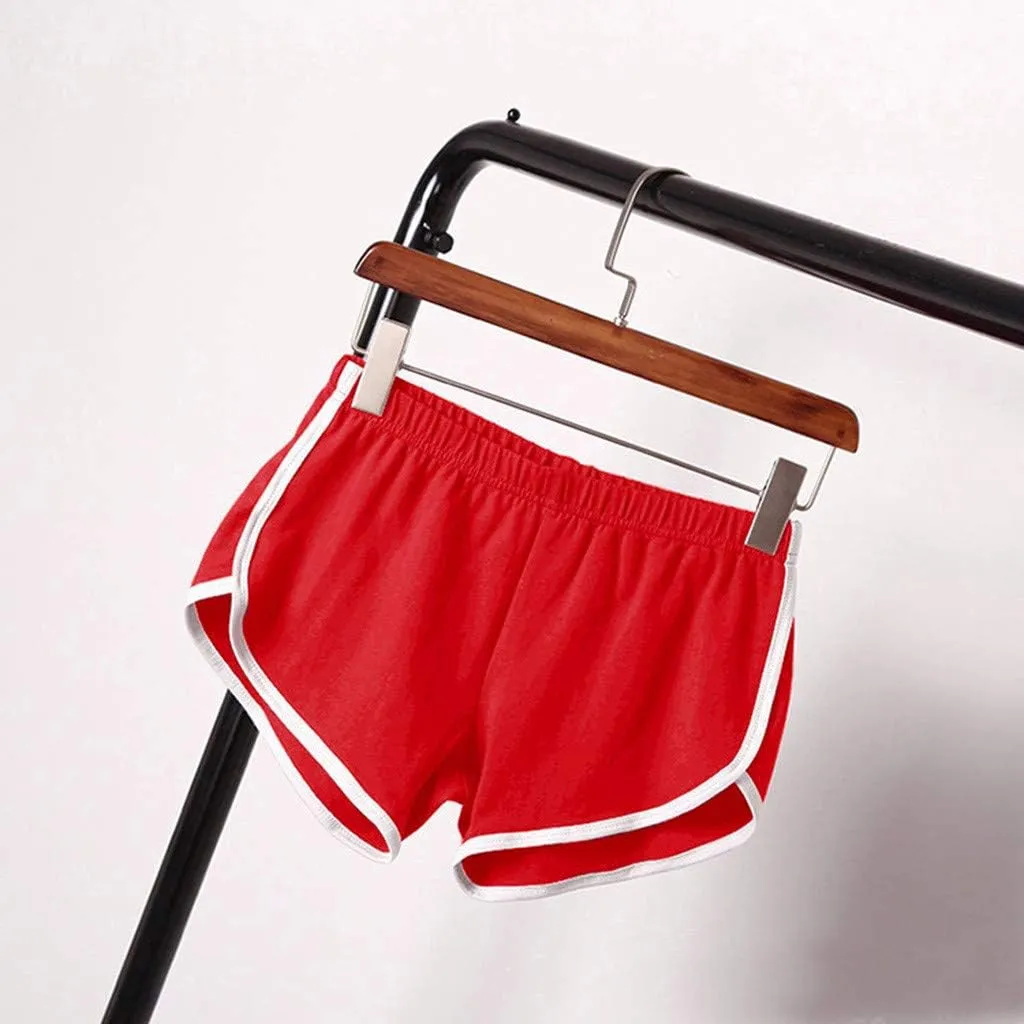 LCMTWX Workout Shorts Women Sweat Shorts Elastic Waist Running Workout Shorts with Pockets Women's Wide Workout Shorts