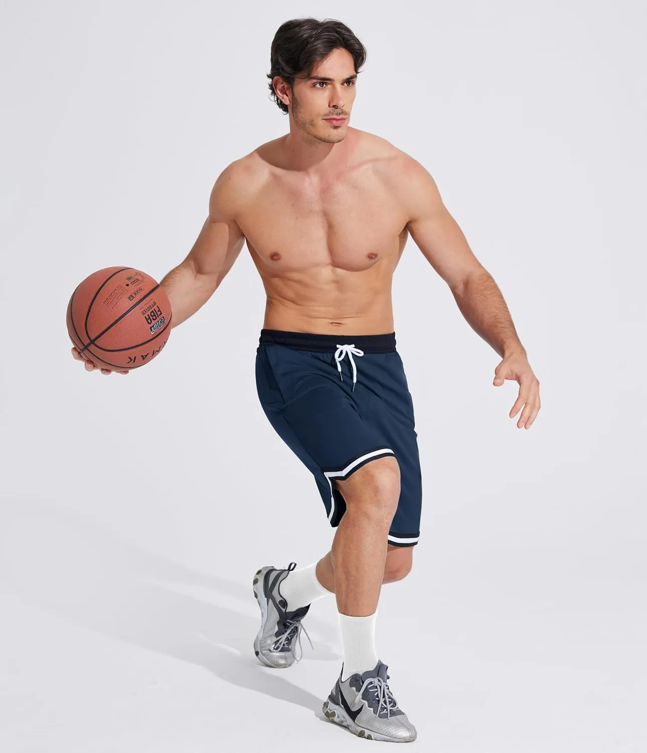 MAGCOMSEN Men's Athletic 10'' Shorts Quick Dry Basketball Shorts Workout Gym Running Tennis Shorts Lightweight Shorts