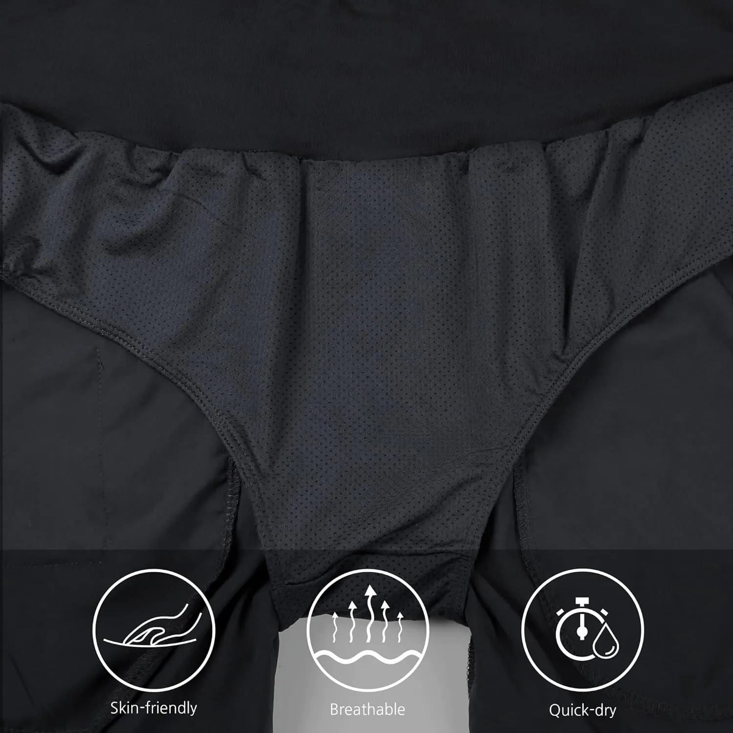 MASKERT Womens 5 Inches Athletic Running Shorts with Zipper Pockets Quick Dry Lounge Gym Workout Shorts with Liner