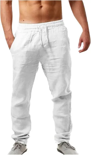 Men Cargo Combat Pants Casual Cotton Stretch Pant Cuffed Sweatpant Joggers Loose Fit Sports Gym Jogger Bottoms
