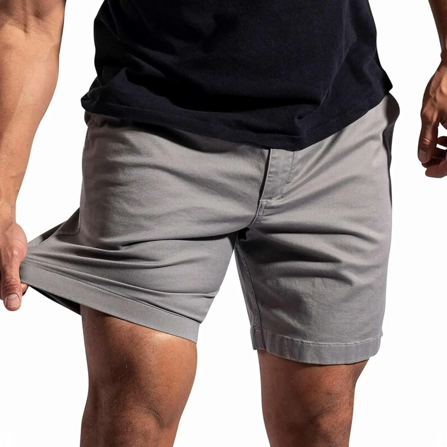 Men's Athletic Running Shorts 7'' Workout Gym Short Quick Dry Lightweight Hiking Shorts Stretch Pants with Pockets