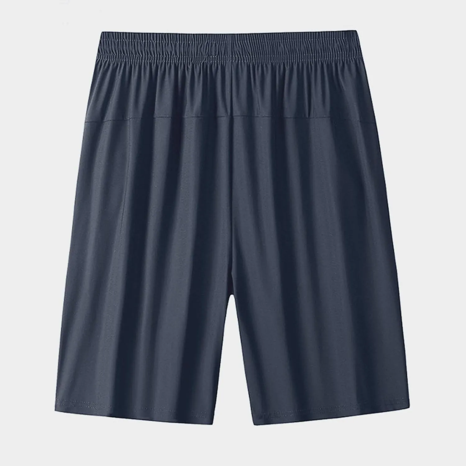 Mens Athletic Running Workout Shorts Quick Dry Elastic Waist Shorts Big Tall Loose Lightweight Shorts with Zip Pocket