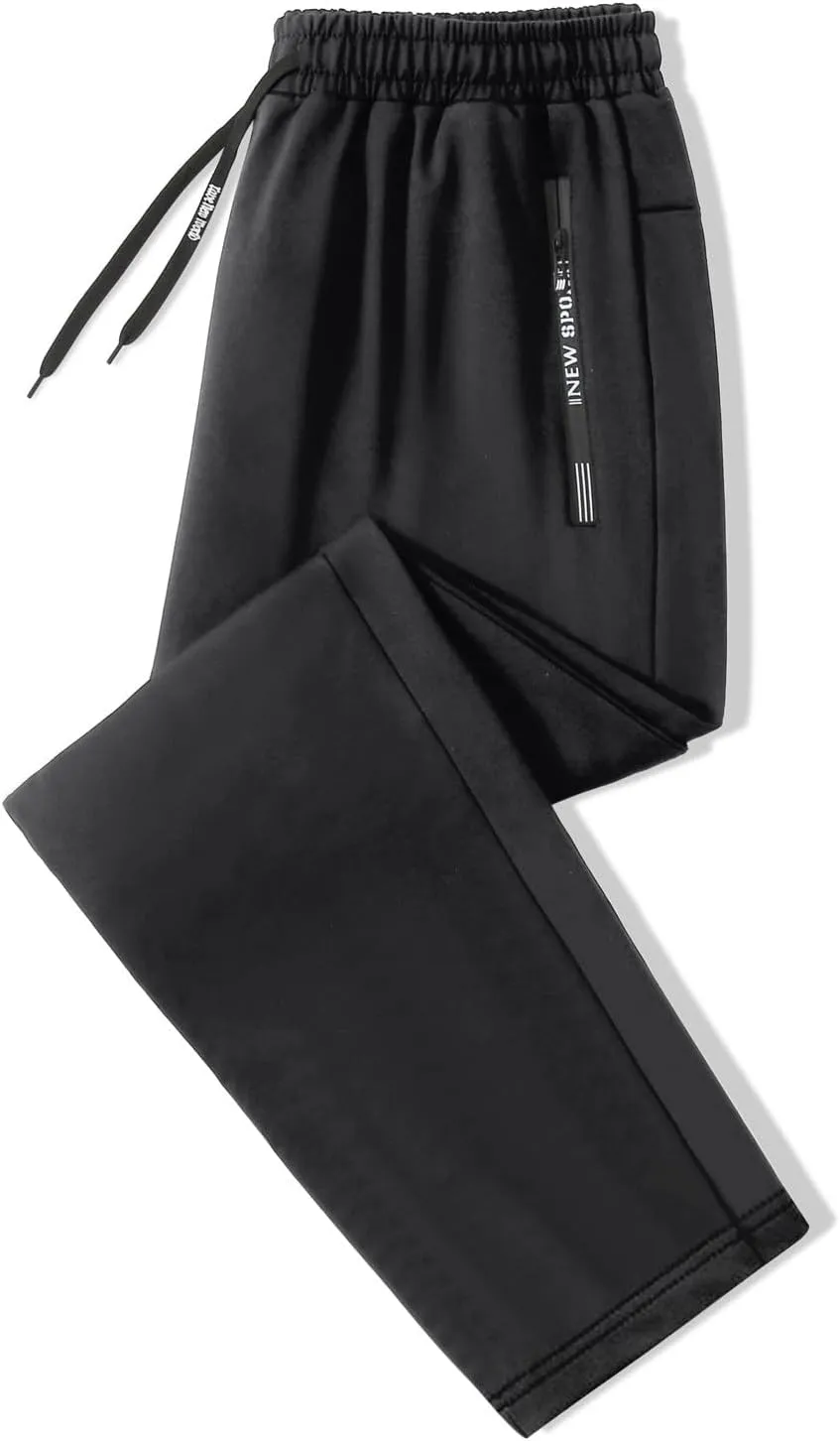 Mens Cargo Pants Casual Linen Stretchy Elastic Waist Pant Sweatpant Joggers Workout Running Gym