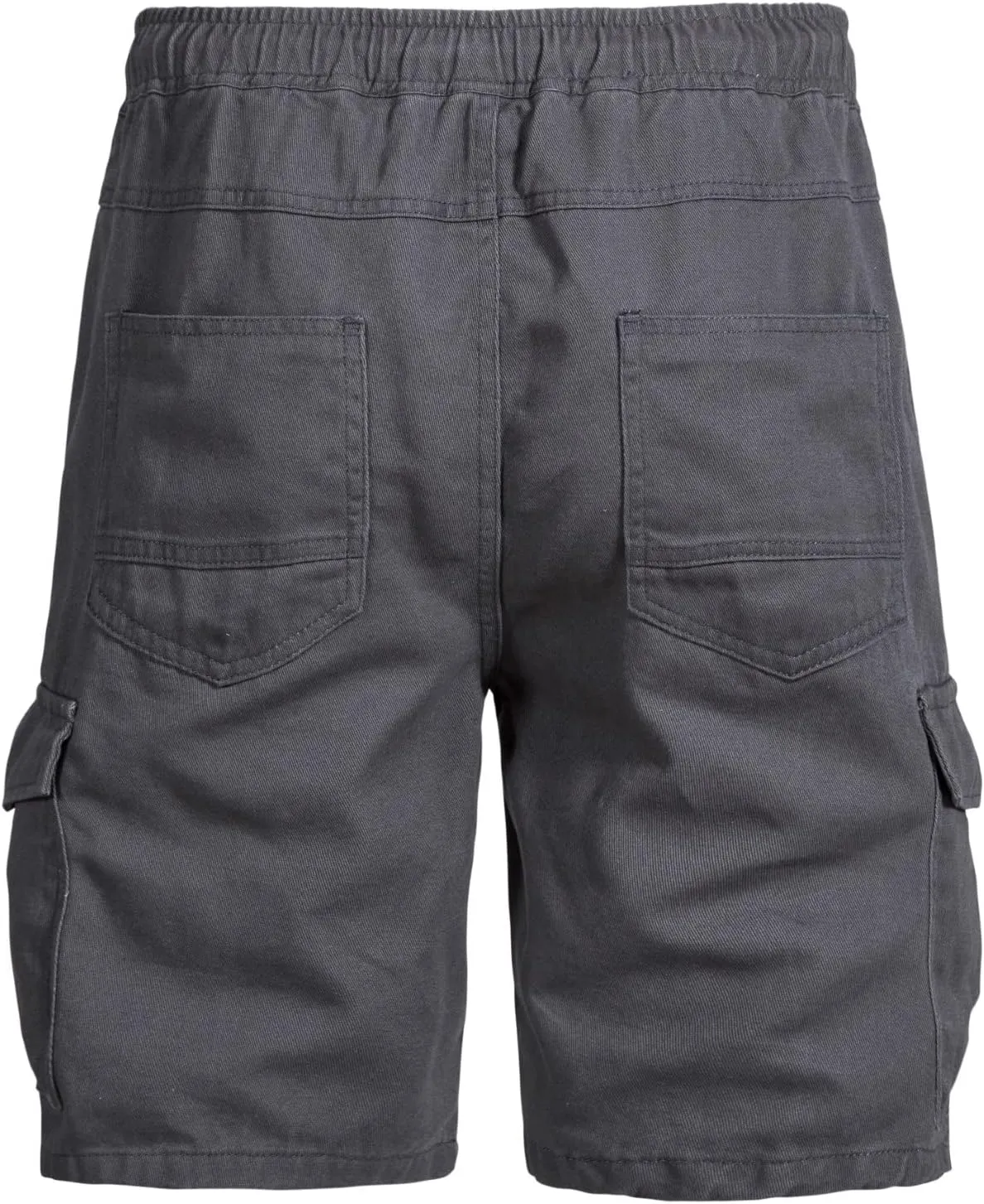Men's Casual Cotton Cargo Shorts Relaxed Fit Ripstop Solid Color Classic Straight Leg Pants with Pockets